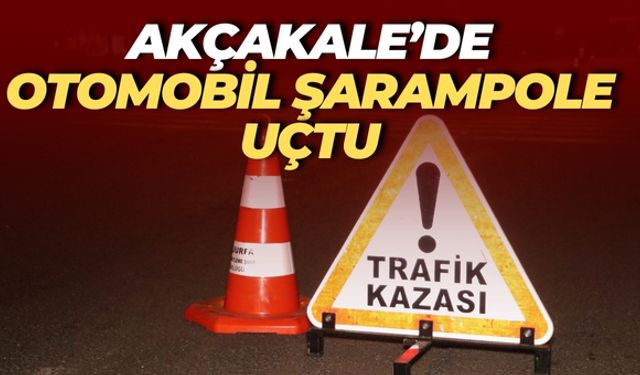 Akçakale’de Otomobil Şarampole Uçtu: Yaralılar Var