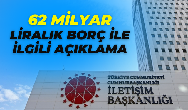 DMM’den 62 Milyar Liralık Vergi Borcu İle İlgili Açıklama!