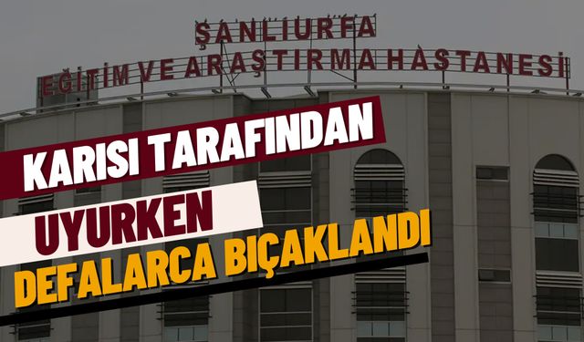 Eyyübiye’de Karısı Tarafından Uyurken Defalarca Bıçaklanan Adam Yaralandı!