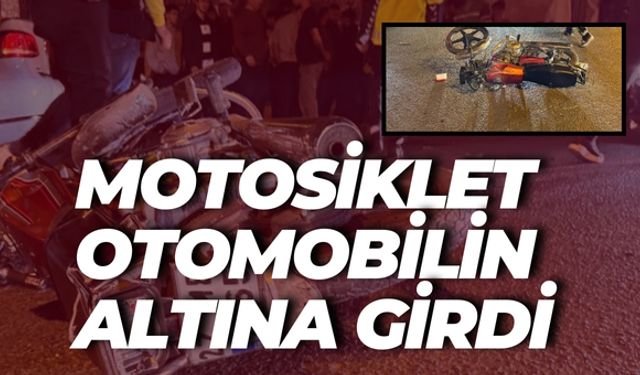 Şanlıurfa’da Motosiklet Otomobilin Altına Girdi