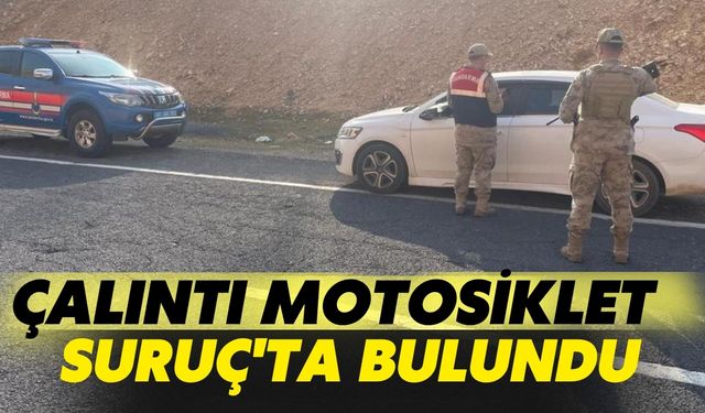 Çalıntı Motosiklet Suruç'ta Bulundu