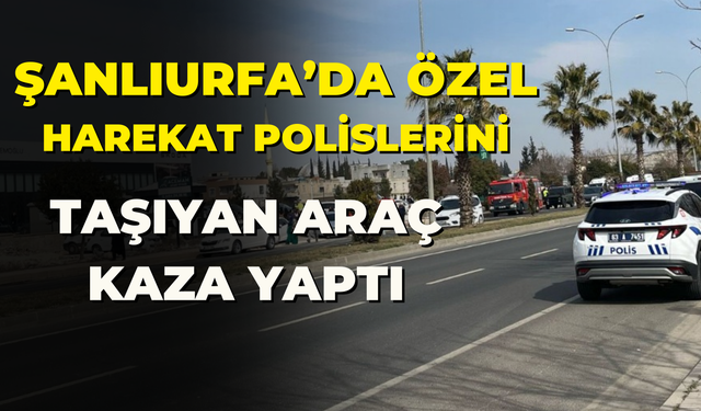 Şanlıurfa'da Özel Hareket Polislerini Taşıyan Araç Kaza Yaptı! Çok Sayıda Yaralı Var