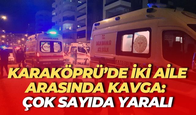 Karaköprü İlçesinde İki Aile Arasında Kavga: Çok Sayıda Yaralı