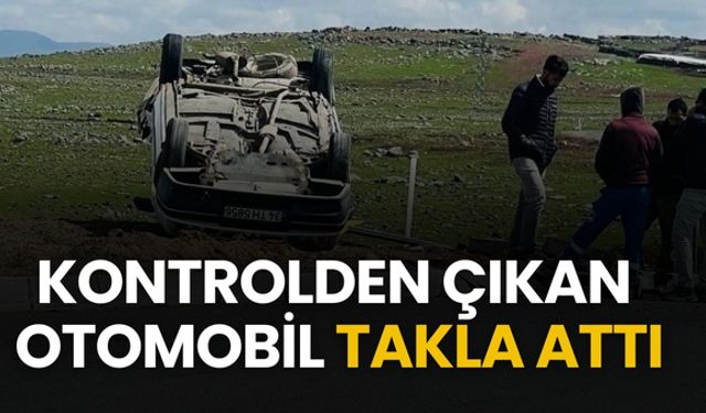 Şanlıurfa Siverek’te Kontrolden Çıkan Otomobil Takla Attı