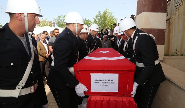 Şanlıurfalı Polis Memuru Abdülkadir Öztürk Son Yolculuğuna Uğurlandı