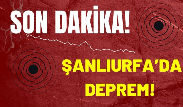 Şanlıurfa Suruç’ta Mikro Deprem