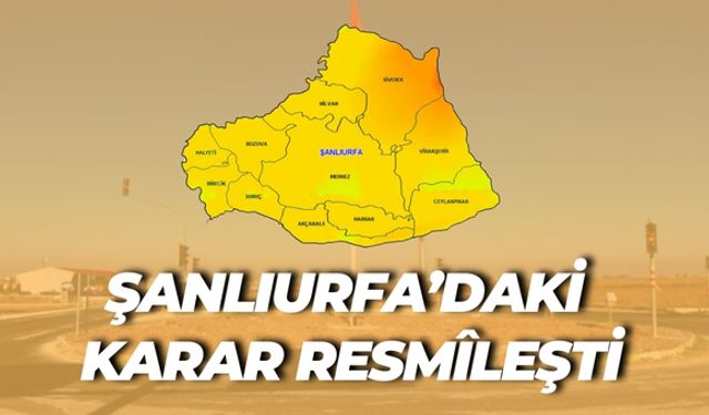 Kazma Eline Alan Dikkat! Şanlıurfa’da Yeni Yasaklar Devrede