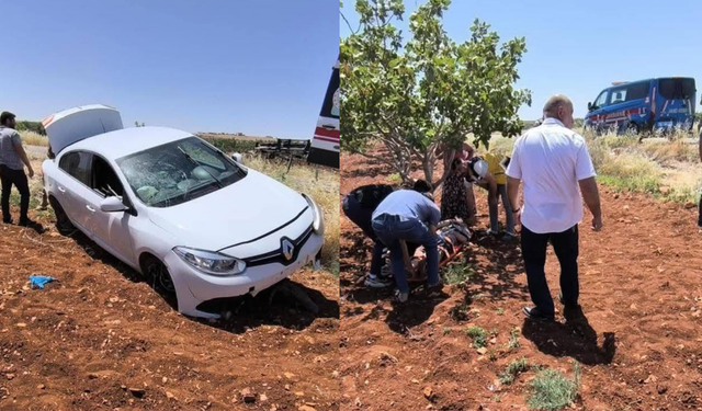 Şanlıurfa’da Seyir Halindeki Aracın Tekerleği Uçtu, Sürücü…