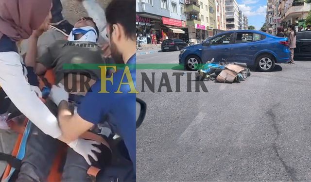 Şanlıurfa Birecik’te Motosiklet İle Otomobil Çarpıştı!