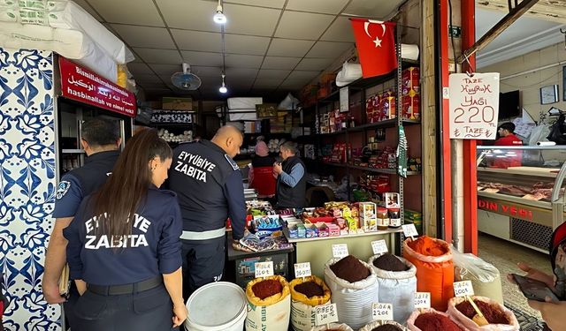 Eyyübiye'de Esnaf, Kasap ve Ciğercilere Sıkı Denetim