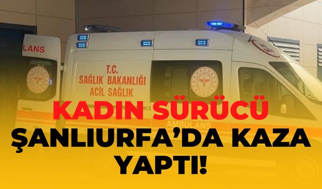 Şanlıurfa’da Feci Kaza: Kadın Sürücünün Aracı Şarampole Yuvarlandı