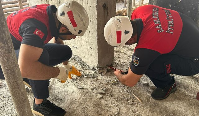 Şanlıurfa’da Vatandaşlar İnşaatta Ses Duydu, Hemen İhbar Etti