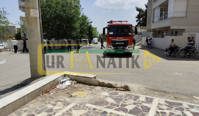 Şanlıurfa Karaköprü’de Motosiklet Alev Aldı