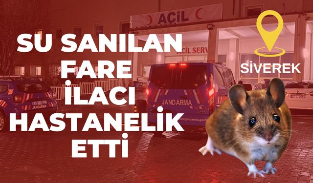 Şanlıurfa’da Fare İlacını Su Sanan 15 Yaşındaki Kız Zehirlendi