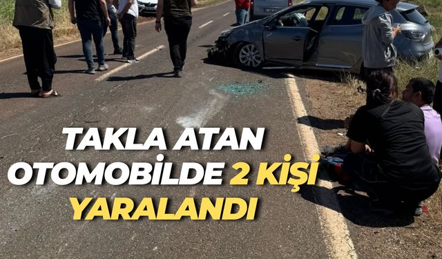 Şanlıurfa’da Takla Atan Otomobilde 2 Kişi Yaralandı