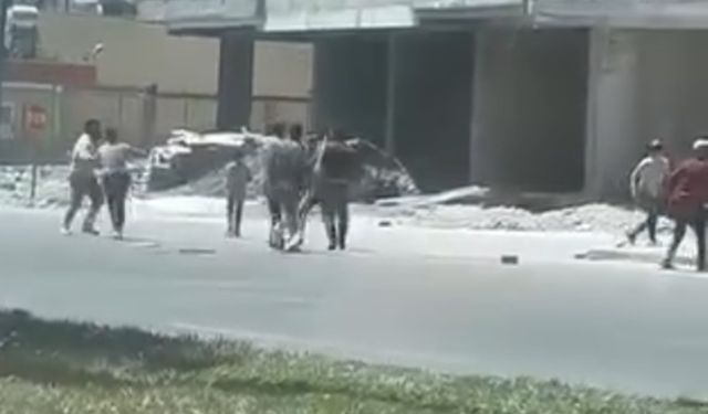 Şanlıurfa’da Şantiyede Kavga: Taşlar ve Sopalar Havada Uçuştu!