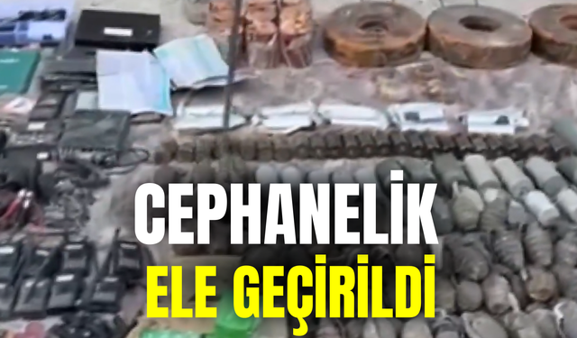 Milli Savunma Bakanlığı Açıkladı: Cephanelik Ele Geçirildi
