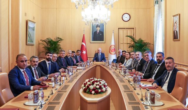 TBMM Başkanı Kurtulmuş, Şanlıurfa Baro Başkanı Abdullah Öncel’i Kabul Etti