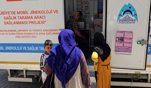 Eyyübiye'de Mobil Sağlık Aracı Kırsaldaki Kadınlara Umut Oluyor