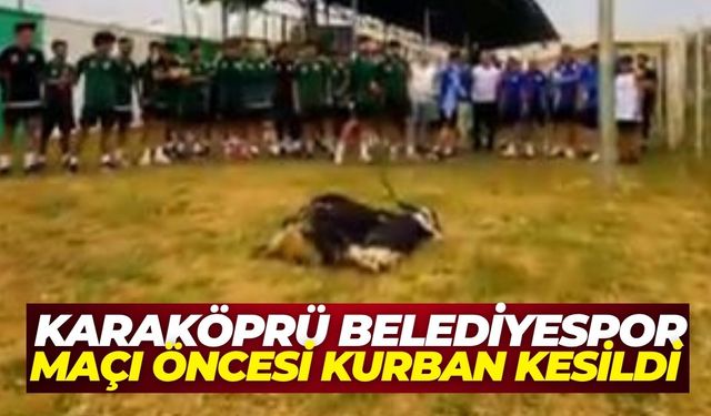 Karaköprü Belediyespor Maçı Öncesi Kurban Kesildi