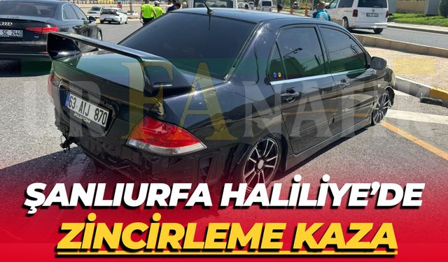 Şanlıurfa Haliliye’de Zincirleme Kaza: 3 Araç Birbirine Girdi