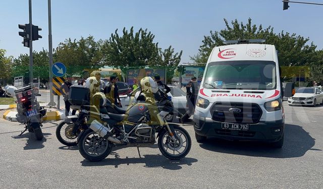 Şanlıurfa'da Yunus Timlerine Ait Motosiklet ile Otomobil Çarpıştı: 1 Polis Yaralandı!