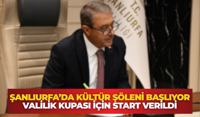 Şanlıurfa’da Kültür Şöleni Başlıyor