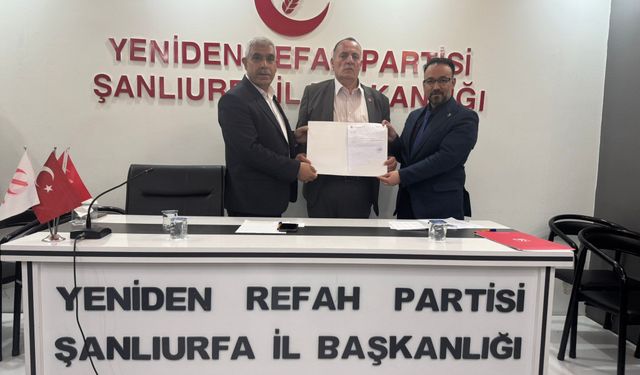 Yeniden Refah Partisi Hilvan İlçe Başkanlığına Harun İzol Atandı