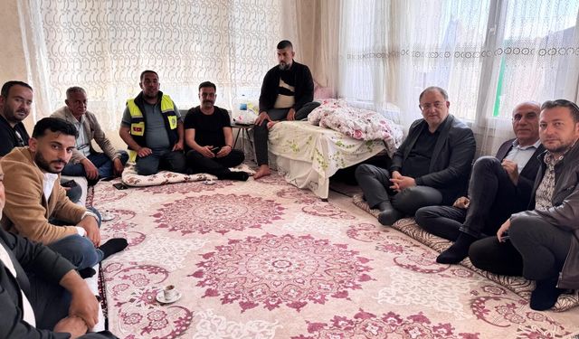 Kepçe Operatörü Ali Kılıç’a Moral Ziyareti