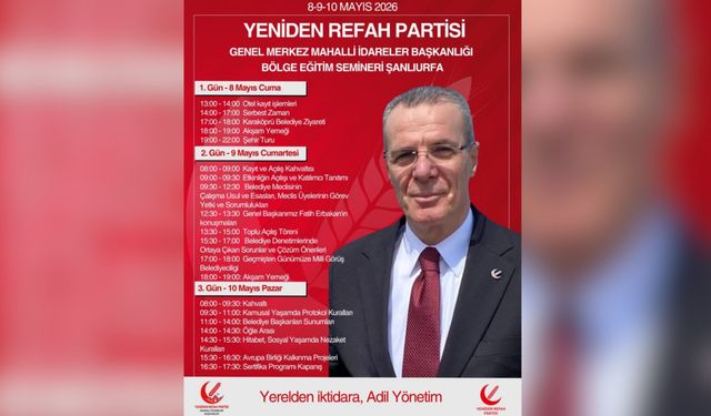 Şanlıurfa’da Siyasi Hareketlilik! Gözler Bu Programa Çevrildi