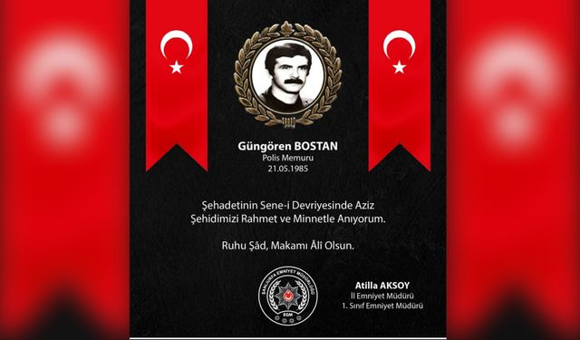 Bozova’da Saldırıda Şehit Olan Polis Memuru Unutulmadı: Müdür Aksoy Paylaştı