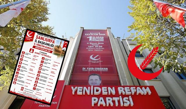 Yeniden Refah Partisi Şanlıurfa İl Yönetimi Belli Oldu