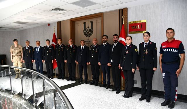 Vali Şıldak, Jandarma Heyetini Makamında Ağırladı