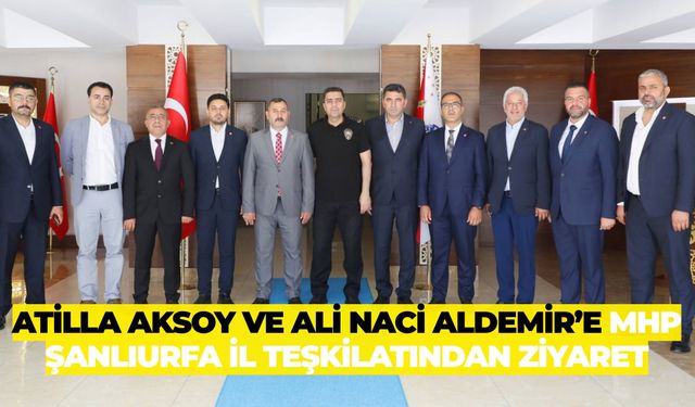 Osman Mutlu ve MHP Heyeti Ali Naci Aldemir ile Atilla Aksoy’u Makamında Ziyaret Etti