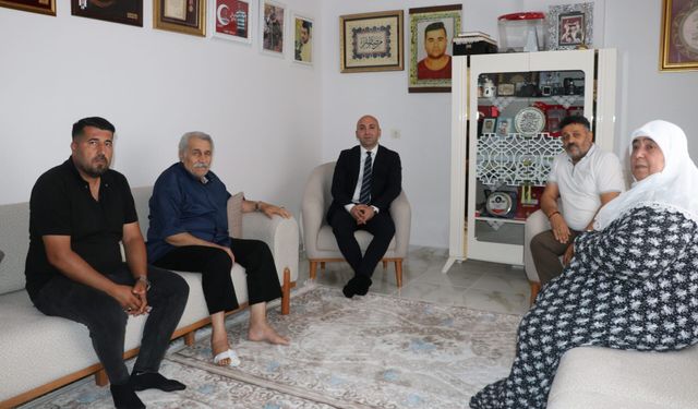 Ceylanpınar Kaymakamından Şehit  Ailesine Ziyaret