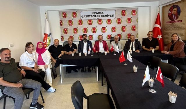 Güneydoğulu Gazetecilerden Isparta Gazeteciler Cemiyeti’ne Ziyaret