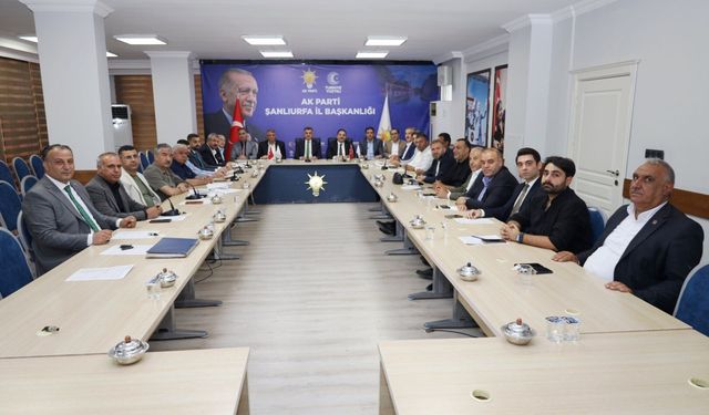 Şanlıurfa’da Kritik Zirve! Teşkilat Bir Araya Geldi