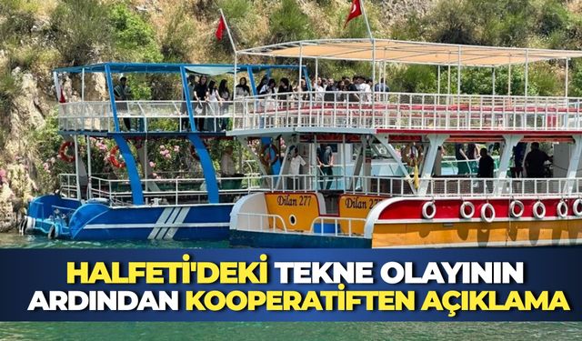 Halfeti'deki Tekne Olayının Ardından Kooperatiften Açıklama