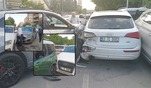 Şanlıurfa Haliliye'de Zincirleme Trafik Kazası: 4 Araç Birbirine Girdi, 2 Yaralı