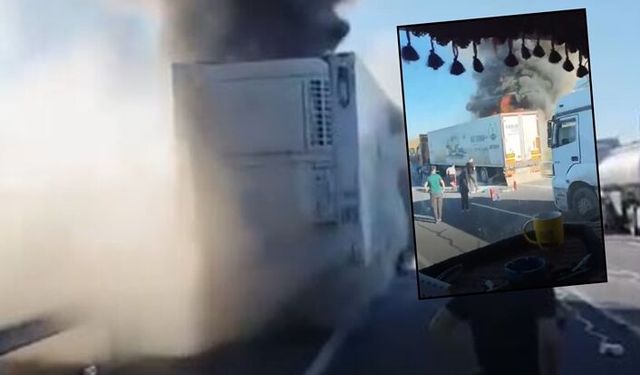 Karaköprü’de Alevlerin Esir Aldığı Tır Trafiği Felç Etti!