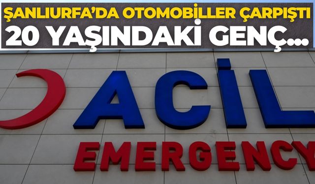 Karaköprü'de İki Otomobil Çarpıştı: 20 Yaşındaki Sürücü Yaralandı