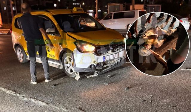 Karaköprü’de Taksi ile Motosiklet Çarpıştı: Yaralı Var
