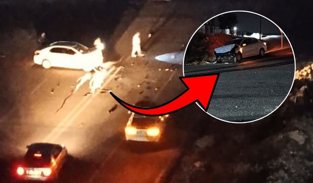 Karaköprü’deki Karanlık Sokakta Zincirleme Kaza: 3 Araç Birbirine Girdi
