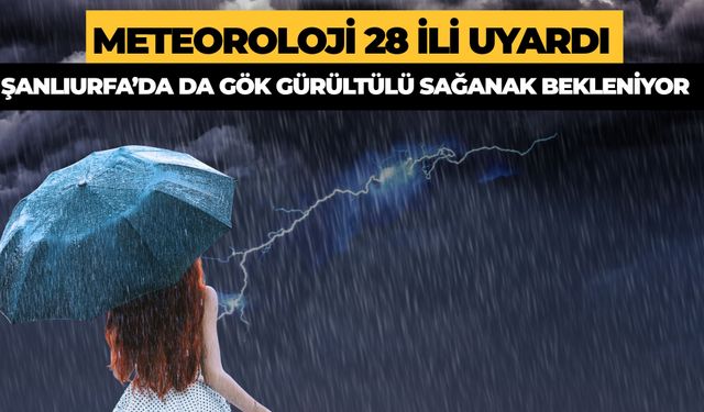Meteoroloji 28 İli Uyardı: Sağanak Yağış Geliyor