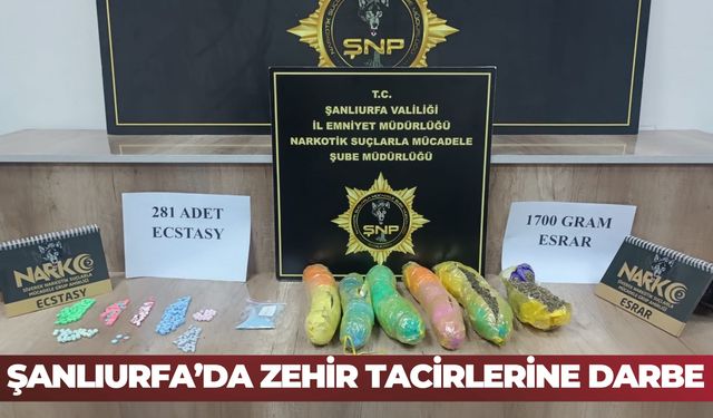 Şanlıurfa’da Zehir Tacirlerine Darbe