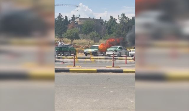Şanlıurfa Son Dakika: Eğitim ve Araştırma Hastanesi Otoparkında Korkutan Yangın