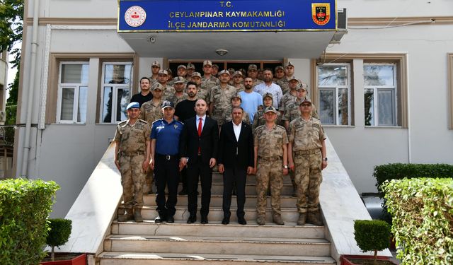Şanlıurfa Valisi Hasan Şıldak Ceylanpınar Hudut Karakolu ve Jandarmayı Ziyaret Etti