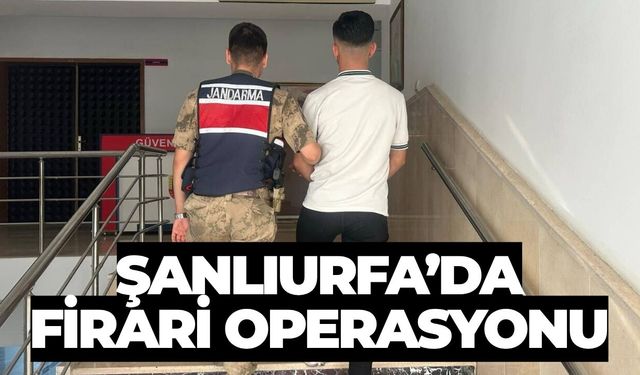 Şanlıurfa’da Firari Operasyonu