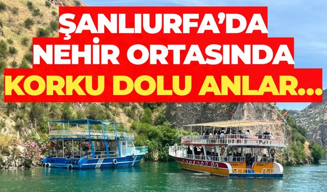 Halfeti’de Arızalanan Tur Teknesindeki Yolcular Jandarma Ekiplerince Tahliye Edildi