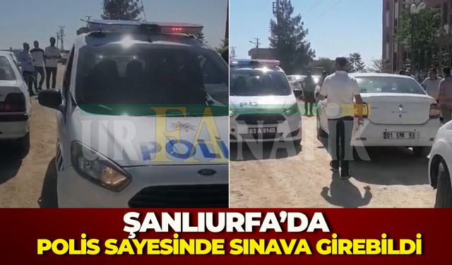 Şanlıurfa’da Polis Ekiplerinden Örnek Davranış: Öğrencinin İmdadına Yetiştiler